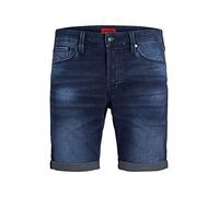 JACK & JONES JJIRICK JJICON Shorts GE 011 I.K STS Pantalones Cortos, Azul Denim, S para Hombre