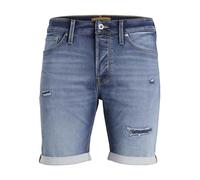 JACK & JONES Jjirick Jjicon Shorts GE 633 I.k Ss24 Sn Pantalones Cortos Vaqueros, Azul Denim, S Hombres