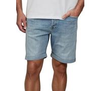 JACK & JONES JJIRICK - Pantalones cortos para hombre, elásticos, corte regular, bermudas, verano, vaquero, monocolor, negro, azul, S, M, L, XL, XXL, M