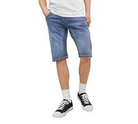 JACK & JONES Jjiscale Jjlong GE 608 I.k Sn-Pantalones Cortos, Azul Denim, S para Hombre