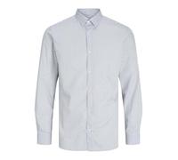 JACK & JONES Jjjoe Print Shirt LS Aw24 Camisa Casual, Azul Medieval/Stripes:Stripe AOP, S para Hombre