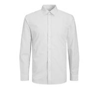 JACK & JONES Jjjoe Print Shirt LS Ss24 Camisa, Blanco/AOP: Ditsy AOP S24, S Hombres