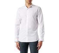 JACK & JONES Jjjoe Shirt LS Plain Mao Camisa, Blanco, M Mujeres