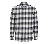 JACK & JONES Jjjoshua Fall Buffalo Shirt LS Camisa Casual, Cloud Dancer, S para Hombre