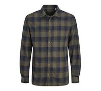 JACK & JONES Jjjoshua Fall Buffalo Shirt LS Camisa Casual, Forest Night, S para Hombre