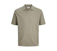 JACK & JONES Jjkane Slub Knit Split Neck Polo Pls, Vetiver, 4XL para Hombre