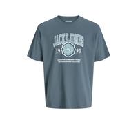 JACK & JONES Jjmako tee SS Crew Neck PLS - Talla Grande, Resistente al Agua, 5XL