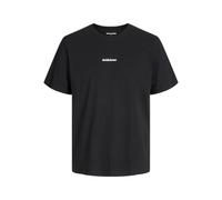 JACK & JONES Jjmine tee SS Crew Neck PLS - Talla Grande, Negro, 5XL