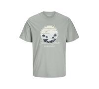 JACK & JONES Jjpalm tee SS Crew Neck, Iceberg Green, S