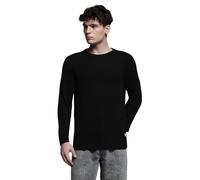 JACK & JONES Jjpannel Aw24-Cuello Redondo Jersey de Punto, Negro, S para Hombre