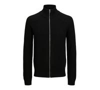 JACK & JONES Jjpannel Aw25 - Cárdigan con Cremallera para Hombre, Negro, S