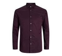 JACK & JONES Jjprparma Camiseta L/S Noos Camisa de Manga Larga, Winetasting/Fit:Super Slim, S para Hombre
