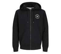 JACK & JONES Jjsimon Sudadera con Capucha con Cremallera, Negro, L para Hombre