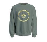 JACK & JONES Jjsimon Sudadera de cuello redondo, Verde iceberg, M
