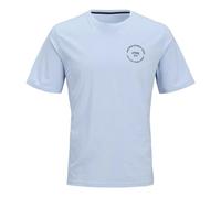 JACK & JONES Jjsimon tee SS Crew Neck Camiseta, Azul Cambray/Estampado: pequeño, M Hombres