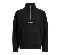 JACK & JONES Jjsoho - Forro Polar con Media Cremallera, Negro, M