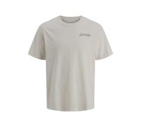 JACK & JONES Jjyuki Back tee SS Crew Neck BF, Moonbeam, L