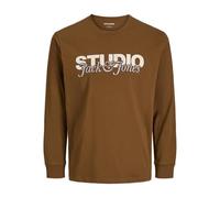 Jack & Jones Jjyuki tee LS Crew Neck BF, Monks Robe, S