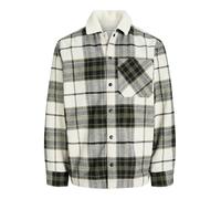 JACK & JONES Overshirt LS Jjzac Teddy-Camiseta para Hombre (Talla L), Verde Oliva, M
