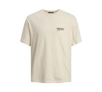 Jack & Jones Joraruba AOP Back tee SS Crew Camiseta, Crema de Mantequilla, M para Hombre
