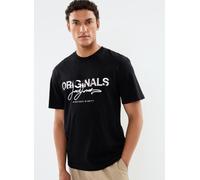 Jack & Jones JORARUBA AOP BRANDING TEE SS CREW NECK M Negro
