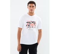 Jack & Jones JORARUBA AOP BRANDING TEE SS CREW NECK XXL Blanco