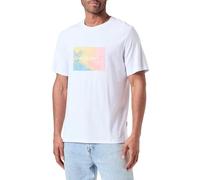 JACK & JONES Joraruba Sunset Branding tee SS C.n Camiseta para Hombre, Blanco Brillante, M