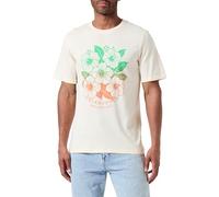 JACK & JONES Joraruba tee SS Crew Neck 1 Fst Camiseta, Crema de Mantequilla, M Hombres