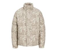 JACK & JONES Joravondale Corduroy-Chaqueta Acolchada amortiguadora, Abedul Plateado/Detalle: AOP, L Hombres