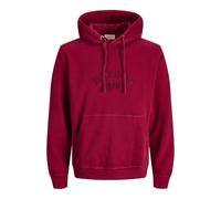 JACK & JONES Jorbleecker Branding Sudadera con Capucha BF, Tibetan Red, XL