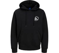 JACK & JONES Jorbradley Frank Sudadera con Capucha Stmaw24, Negro, M para Hombre