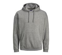 JACK & JONES Jorbrink Sweat Hood Sudadera con Capucha, Light Grey Melange, XL para Hombre