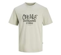JACK & JONES Jorbushwick Box tee SS Crew Neck Camiseta, Gris Mineral, S para Hombre