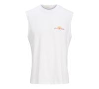 Jack & Jones Jorcanggu Back Graphic tee SL Crew Neck, Blanco Brillante, S
