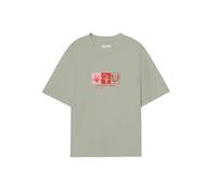 JACK & JONES Jorcanggu Front tee SS Crew Neck FST - Camiseta para Hombre, Celadon Tint, L