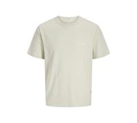 JACK & JONES Jorcanggu Slub Element Back tee SS Cn - Camiseta para Hombre, Celadon Tint, S