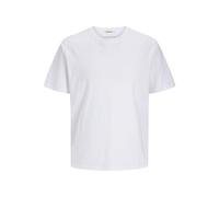 JACK & JONES Jorcanggu Summer Blank tee SS Crew Neck, Blanco Brillante, S