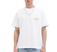 JACK & JONES Jorcanggu Summer Picture tee SS Cn para Hombre, Blanco Brillante, XL
