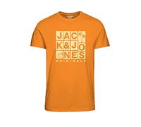 JACK & JONES Jorchance tee SS Crew Neck Fst Camiseta, Iceland Poppy, S Hombres