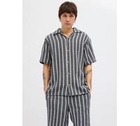 JACK & JONES Camisa 'JORCoba' navy / blanco, Talla XL