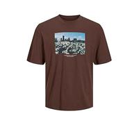 JACK & JONES Jorcopenhagen Photo tee SS Crew Neck Camiseta, marrón, M para Hombre
