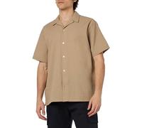 JACK & JONES JOREASTER Palma Seersucker Camiseta SS, Crockery/Detail:Solid, S