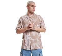 JACK & JONES Jorflow Resort AOP Camiseta SS Blk Camisa, Vajilla, M para Hombre