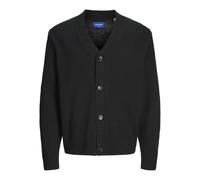 JACK & JONES Jorfrederiksberg-Cárdigan de Punto Sn Suéter, Negro, S para Hombre