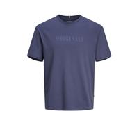 JACK & JONES Jorfrederiksberg tee SS Crew Neck Noos Camiseta, Noche Sombra Azul, S para Hombre