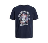 JACK & JONES Jorheavens tee SS Crew Neck Sn Camiseta, Sky Captain, M Hombres