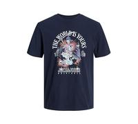 JACK & JONES Jorheavens tee SS Crew Neck Sn Camiseta, Sky Captain, XS Hombres