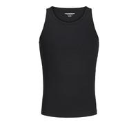 JACK & JONES Jorislington Rib Tank Top, Negro, S