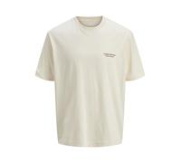 JACK & JONES Jorislington Type tee SS Crew Neck Pls, Blanco Envejecido., 3XL