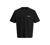 JACK & JONES Jorislington Type tee SS Crew Neck Pls, Negro, 5XL